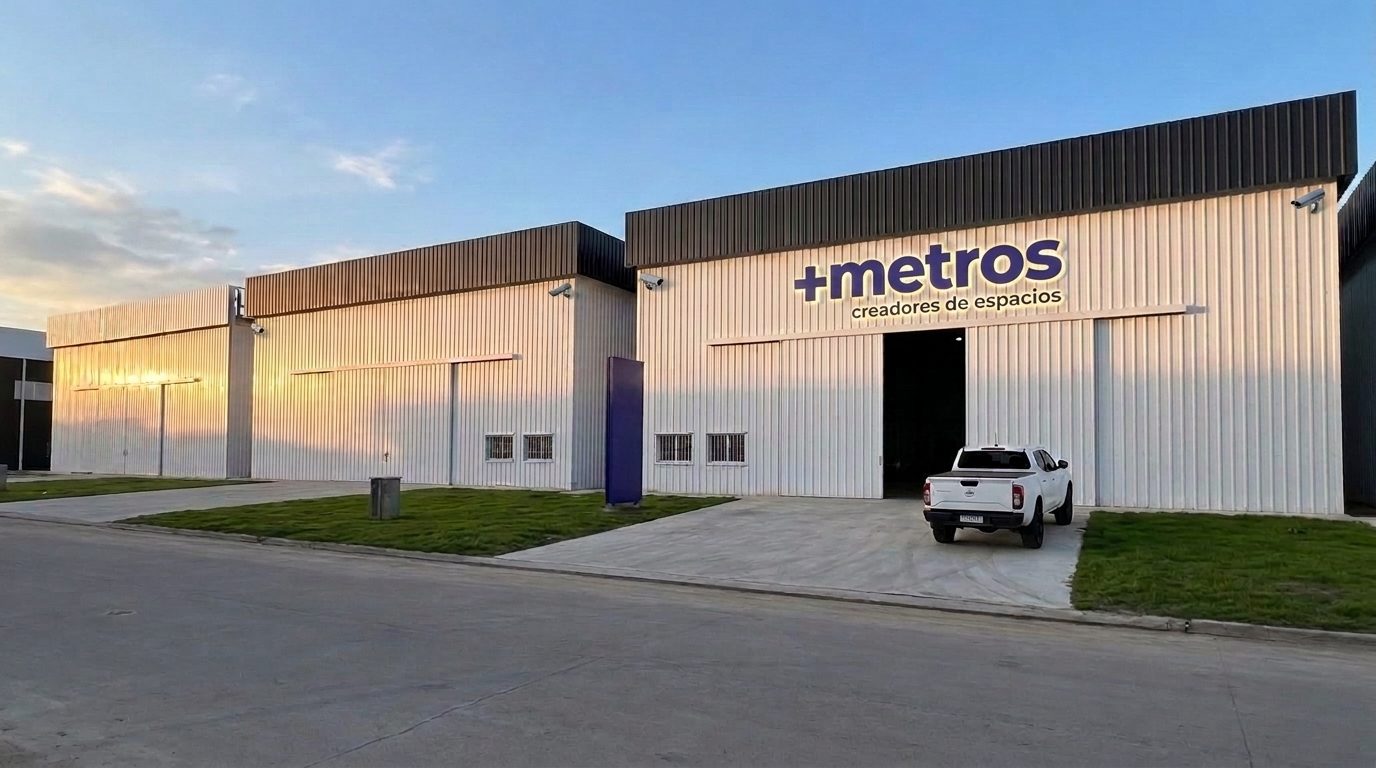 Proyección de la fachada de +Metros en Polo 52, Córdoba